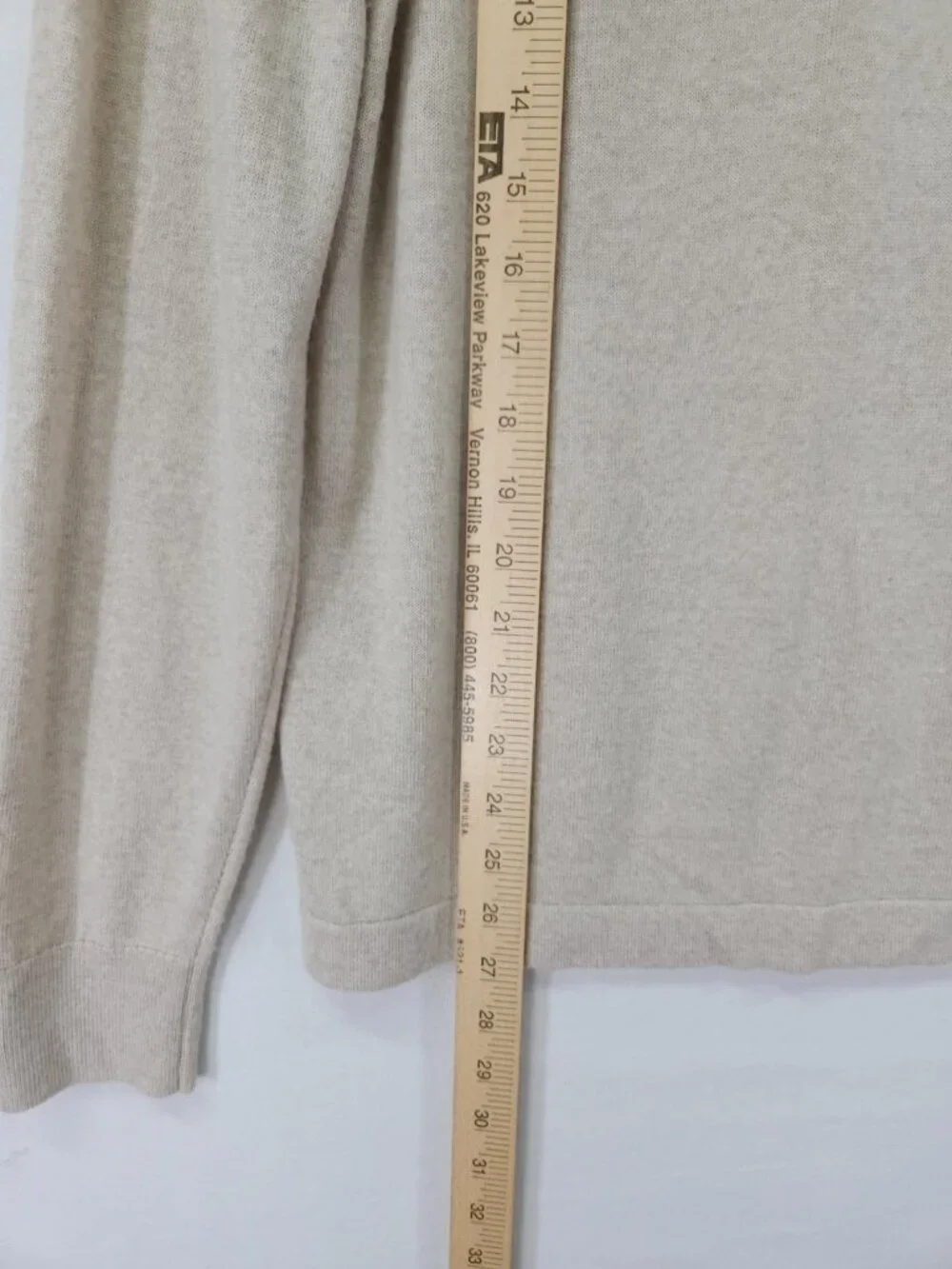 Banana Republic Extra Fine Merino Wool Sweater Mens Medium Beige Henley Pullover